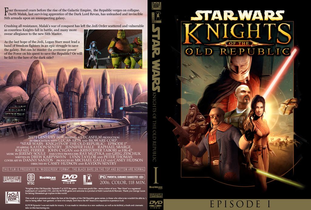Knights of the Old Republic: The Movie Ep 1 DVD Cover